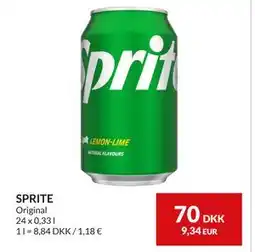 Nielsen's Discount SPRITE, DKK 70 tilbud