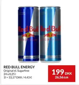 Nielsen's Discount RED BULL ENERGY, DKK 199 tilbud