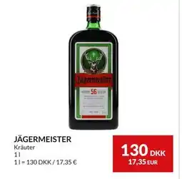 Nielsen's Discount JÄGERMEISTER, DKK 130 tilbud
