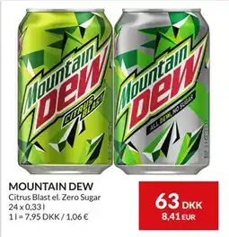 Nielsen's Discount MOUNTAIN DEW, DKK 63 tilbud