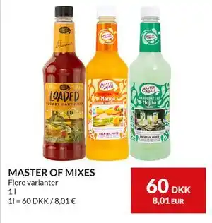 Nielsen's Discount MASTER OF MIXES, DKK 60 tilbud
