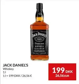 Nielsen's Discount JACK DANIEL’S, DKK 199 tilbud
