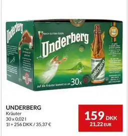 Nielsen's Discount UNDERBERG, DKK 159 tilbud