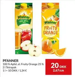 Nielsen's Discount PFANNER, DKK 20 tilbud
