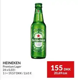 Nielsen's Discount HEINEKEN, DKK 155 tilbud