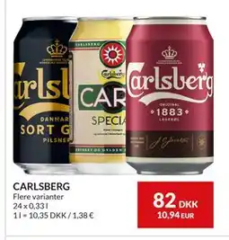 Nielsen's Discount CARLSBERG, DKK 82 tilbud