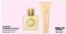 Matas BURBERRY GODDESS GAVEÆSKE, DKK 994.95 tilbud
