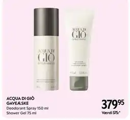 Matas ACQUA DI GIÒ GAVEÆSKE, DKK 379.95 tilbud