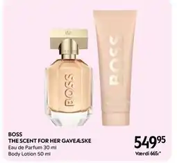 Matas BOSS THE SCENT FOR HER GAVEÆSKE, DKK 549.95 tilbud