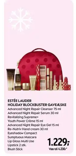 Matas ESTÉE LAUDER HOLIDAY BLOCKBUSTER GAVEÆSKE, DKK 1229 tilbud