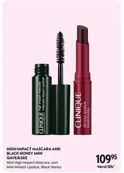 Matas HIGH IMPACT MASCARA AND BLACK HONEY MINI GAVEÆSKE, DKK 109.95 tilbud