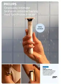 Matas PHILIPS ONEBLADE INTIMATE, DKK 299 tilbud