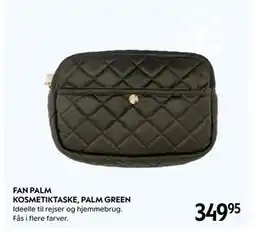 Matas FAN PALM KOSMETIKTASKE, PALM GREEN, DKK 349.95 tilbud