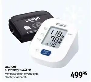 OMRON BLODTRYKSMÅLER, DKK 499.95