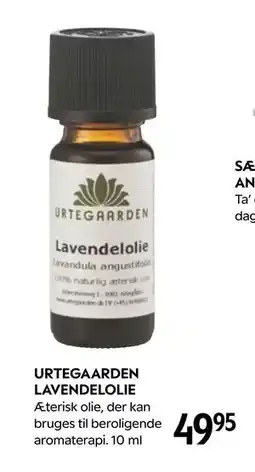Matas URTEGAARDEN LAVENDELOLIE, DKK 49.95 tilbud