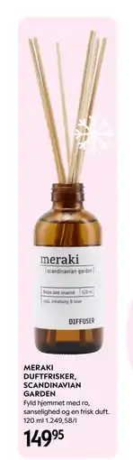 Matas MERAKI DUFTFRISKER, SCANDINAVIAN GARDEN, DKK 149.95 tilbud