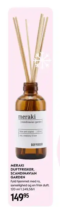 Matas MERAKI DUFTFRISKER, SCANDINAVIAN GARDEN, DKK 149.95 tilbud