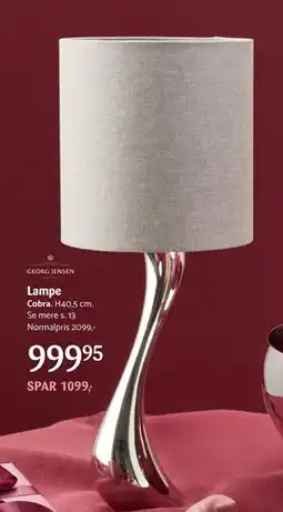Kop & Kande Lampe, DKK 999.95 tilbud