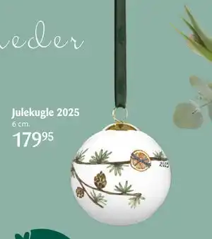 Kop & Kande Julekugle 2025, DKK 179.95 tilbud