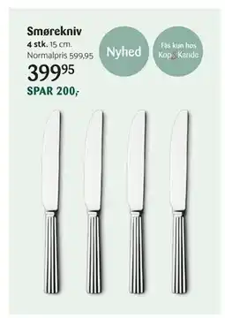 Kop & Kande Smørekniv, DKK 399.95 tilbud