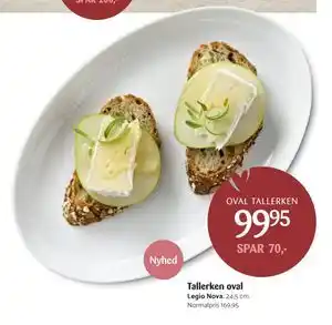 Tallerken oval, DKK 99.95
