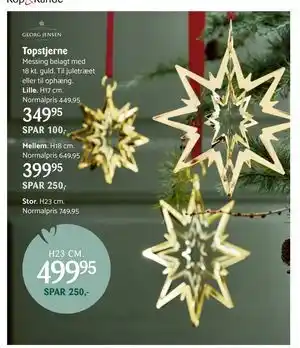 Kop & Kande Topstjerne, DKK 499.95 tilbud