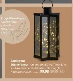 Kop & Kande Lanterne, DKK 99.95 tilbud