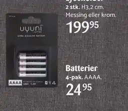 Kop & Kande Batterier, DKK 24.95 tilbud