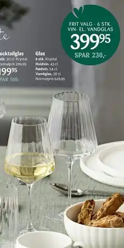 Kop & Kande Glas, DKK 399.95 tilbud