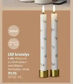 Kop & Kande LED kronelys, DKK 99.95 tilbud