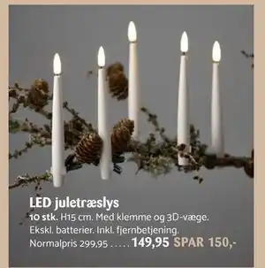 LED juletræslys, DKK 149.95
