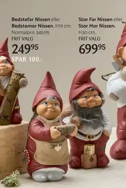Kop & Kande Bedstefar Nissen eller Bedstemor Nissen, DKK 249.95 tilbud