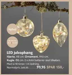 Kop & Kande LED juleophæng, DKK 99.95 tilbud