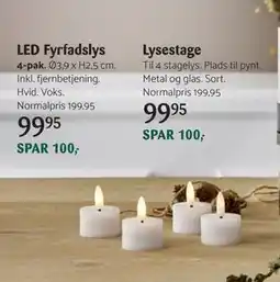 Kop & Kande LED Fyrfadslys, DKK 99.95 tilbud