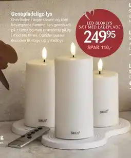 Kop & Kande Genopladelige lys, DKK 249.95 tilbud