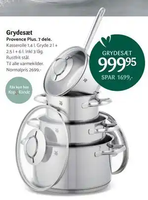 Grydesæt, DKK 999.95