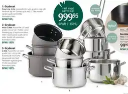 Kop & Kande Grydesæt, DKK 999.95 tilbud