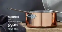 Kop & Kande Kasserolle, DKK 599.95 tilbud