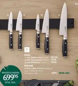 Kop & Kande Ran. Universalkniv, DKK 949.95 tilbud