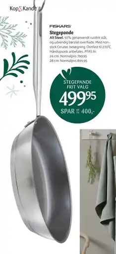 Kop & Kande Stegepande, DKK 499.95 tilbud