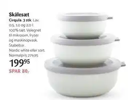 Kop & Kande Skålesæt, DKK 199.95 tilbud