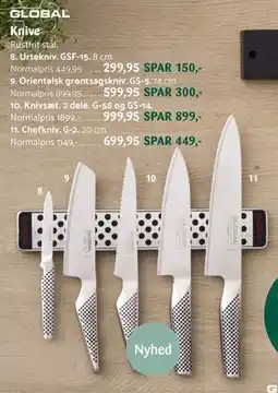 Kop & Kande Knivsæt, DKK 999.95 tilbud