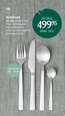 Kop & Kande Bestiksæt, DKK 499.95 tilbud
