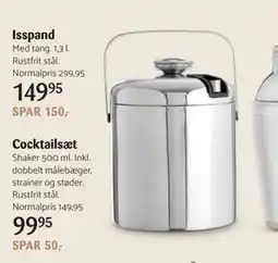 Kop & Kande Isspand, DKK 149.95 tilbud