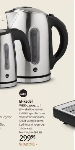 Kop & Kande El-kedel, DKK 299.95 tilbud