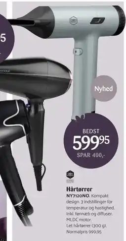 Kop & Kande Hårtørrer, DKK 599.95 tilbud