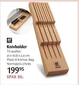 Kop & Kande Knivholder, DKK 199.95 tilbud