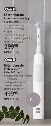 Kop & Kande El-tandbørste, DKK 299.95 tilbud