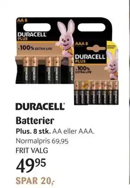 Kop & Kande Batterier, DKK 49.95 tilbud