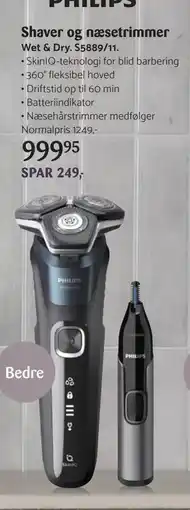 Kop & Kande Shaver og næsetrimmer, DKK 999.95 tilbud